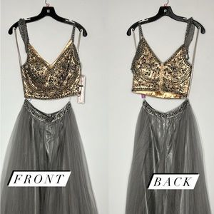Gorgeous crop prom or pageant  dress